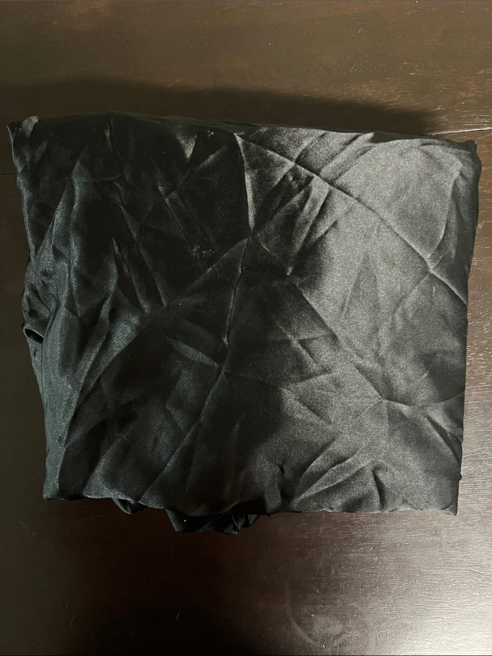 Black Silk Fitted Sheet - Full Size